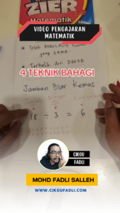 Poster kelas Teknik Bahagi Tahun 2 dan 3 oleh Cikgu Mohd Fadli