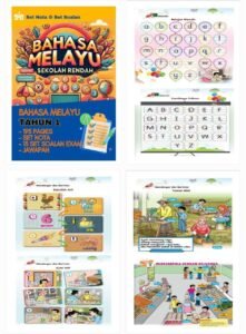 Poster promosi latihan exam anak menggunakan set nota & soalan lengkap PDF