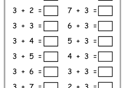 Page 8 of Addition Practice Worksheets – single-digit addition for early learners
