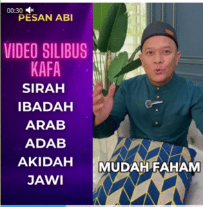 Poster promosi Video KAFA PesanAbi ikut silibus JAKIM Tahun 1–5