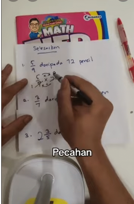 Pecahan Tahun 4, 5 dan 6 – Ramai Murid Lemah, Ini Penyelesaiannya