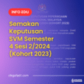 Perkongsian semakan keputusan SVM Semester 4 daripada KPM