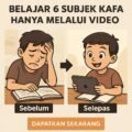 Poster promosi untuk anak yang tak ingat belajar KAFA