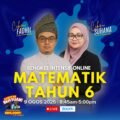 Poster rasmi Bengkel Matematik Tahun 6 bersama Cikgu Fadhil & Cikgu Suhana