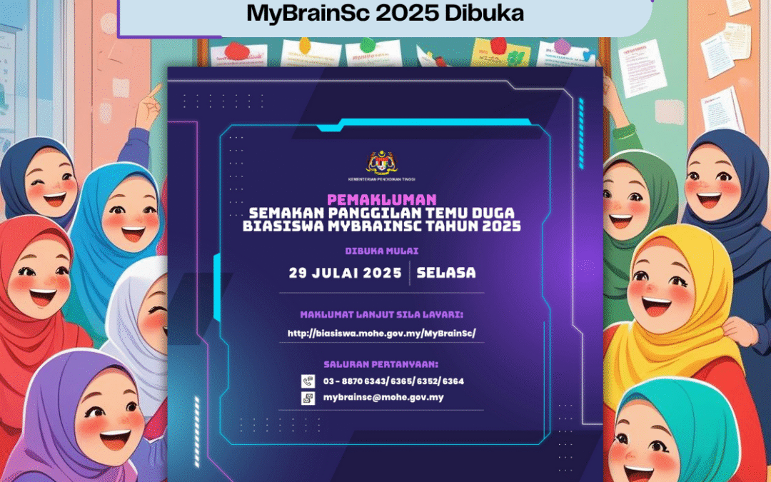 Semakan Temu Duga Biasiswa MyBrainSc 2025 Dibuka