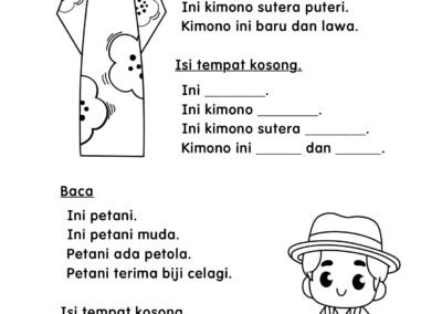 Lembaran akhir tulisan cantik perkataan KVKV & KVKVKV – muka surat 10
