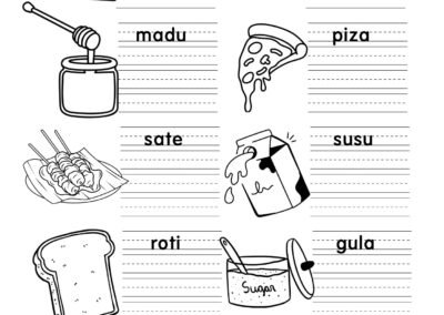 Contoh latihan tulisan cantik KVKV – muka surat 4