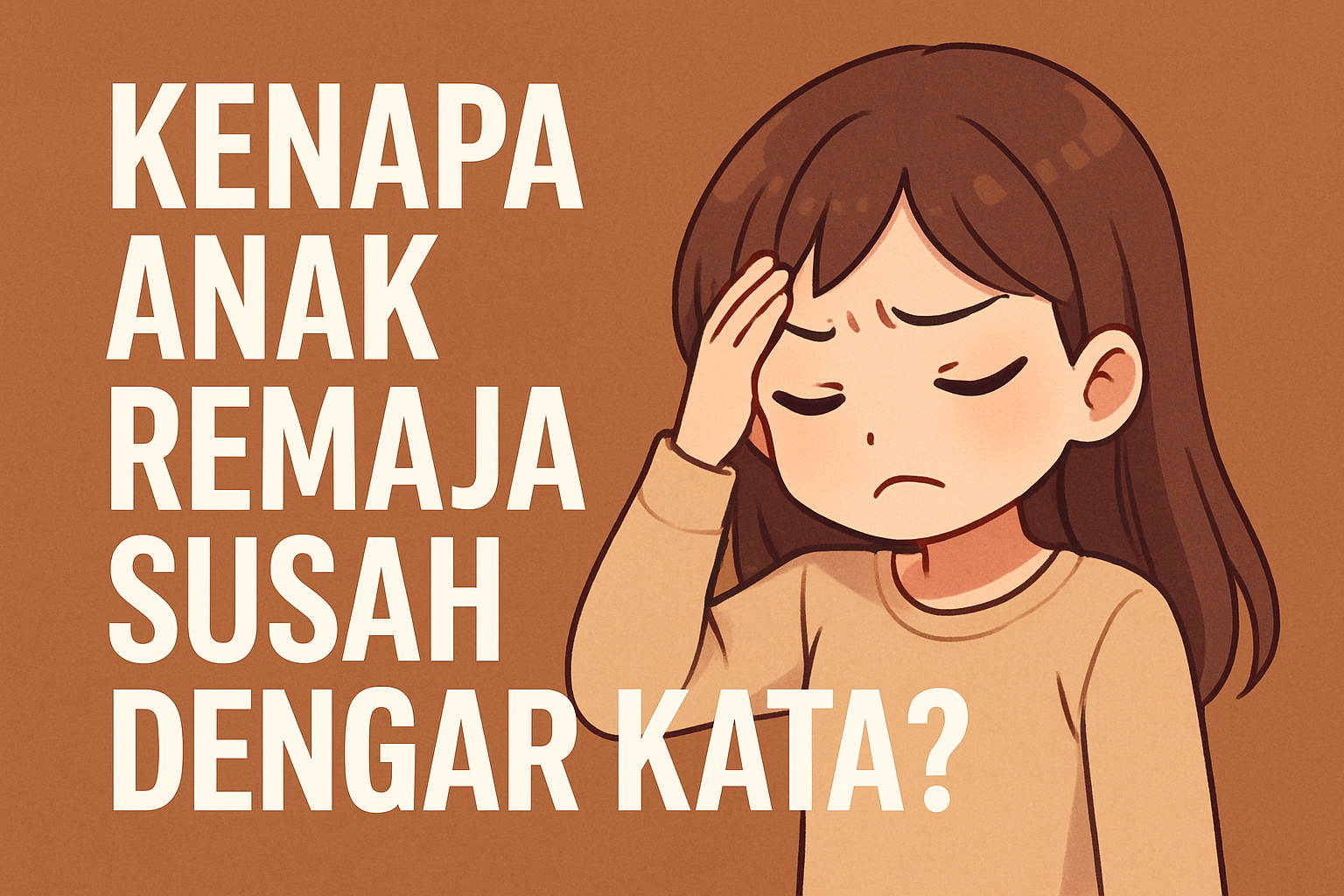 Kenapa anak remaja susah mendengar kata? Kenapa anak remaja susah mendengar kata?