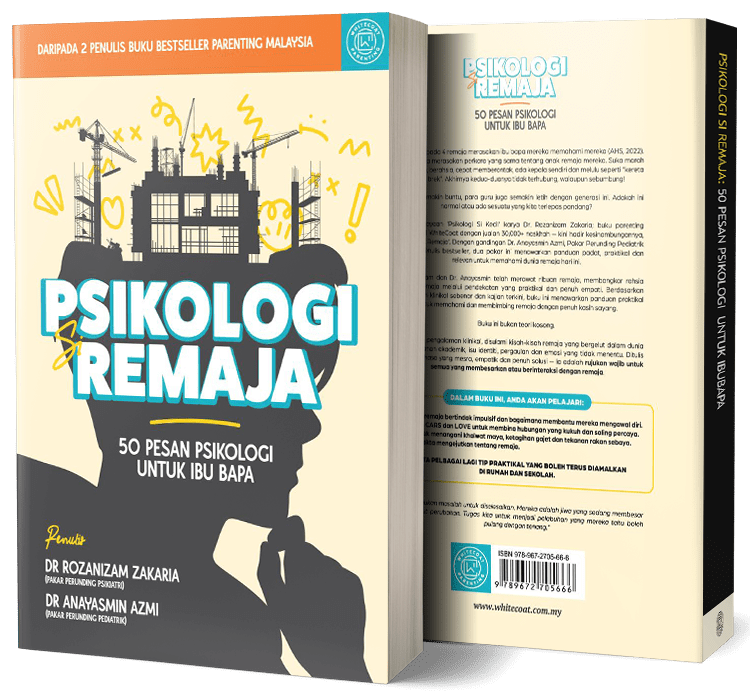 Buku Psikologi Si Remaja Whitecoat untuk ibu bapa fahami anak remaja