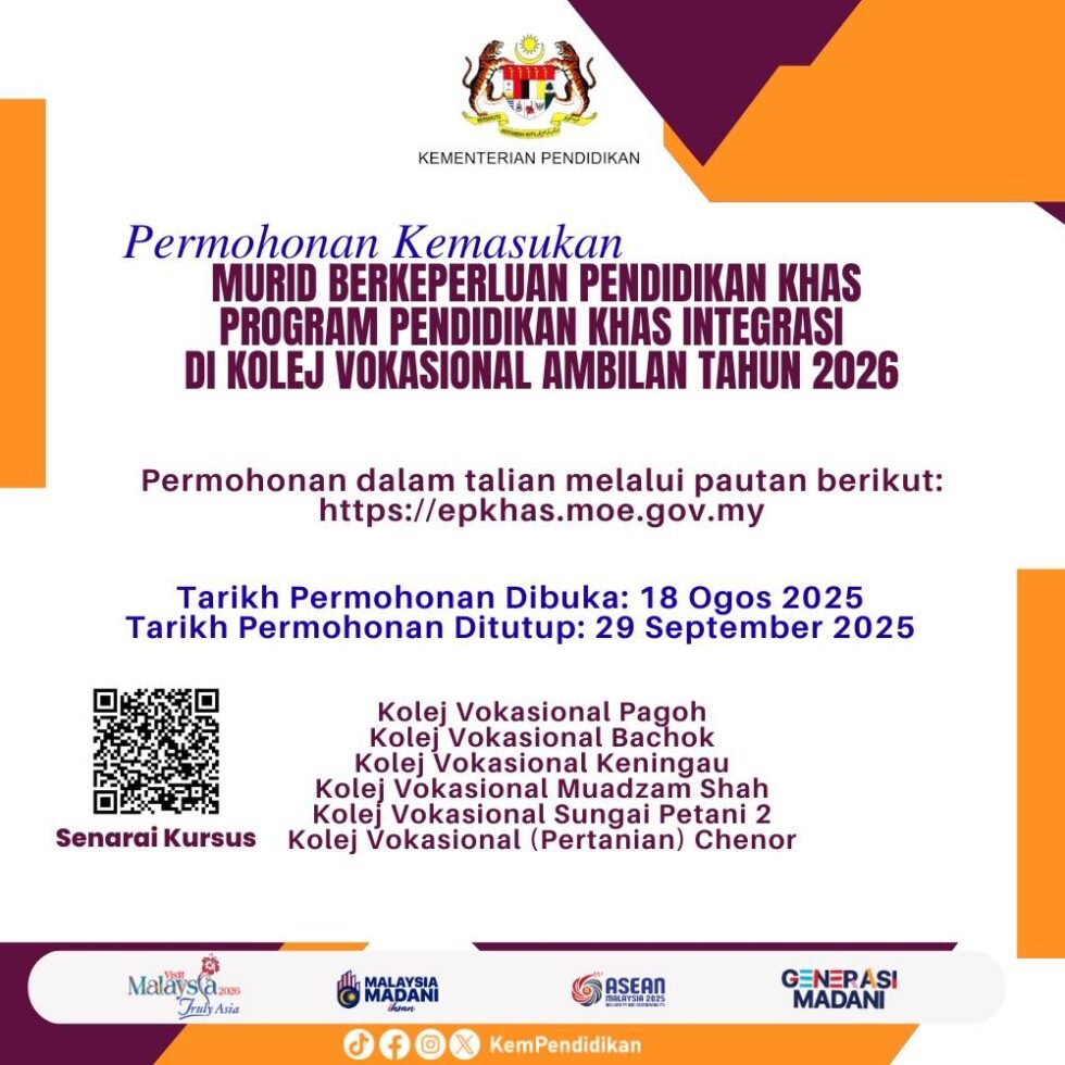 PPKI Kolej Vokasional 2026 Online | Tarikh & Cara Mohon