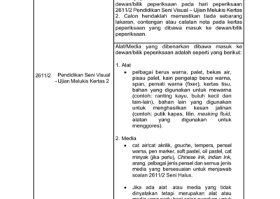 Tarikh peperiksaan lengkap dikeluarkan untuk semua calon