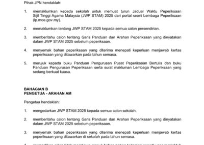 Panduan umum calon menghadapi peperiksaan tahun 2025
