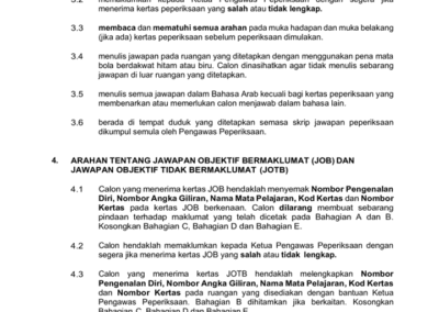 Jadual rasmi keluaran Lembaga Peperiksaan Malaysia