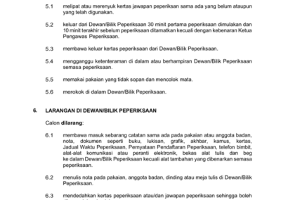 Maklumat umum peperiksaan kebangsaan untuk calon STAM