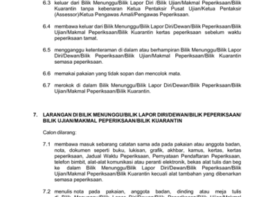 Senarai hari peperiksaan bagi calon SPM 2025