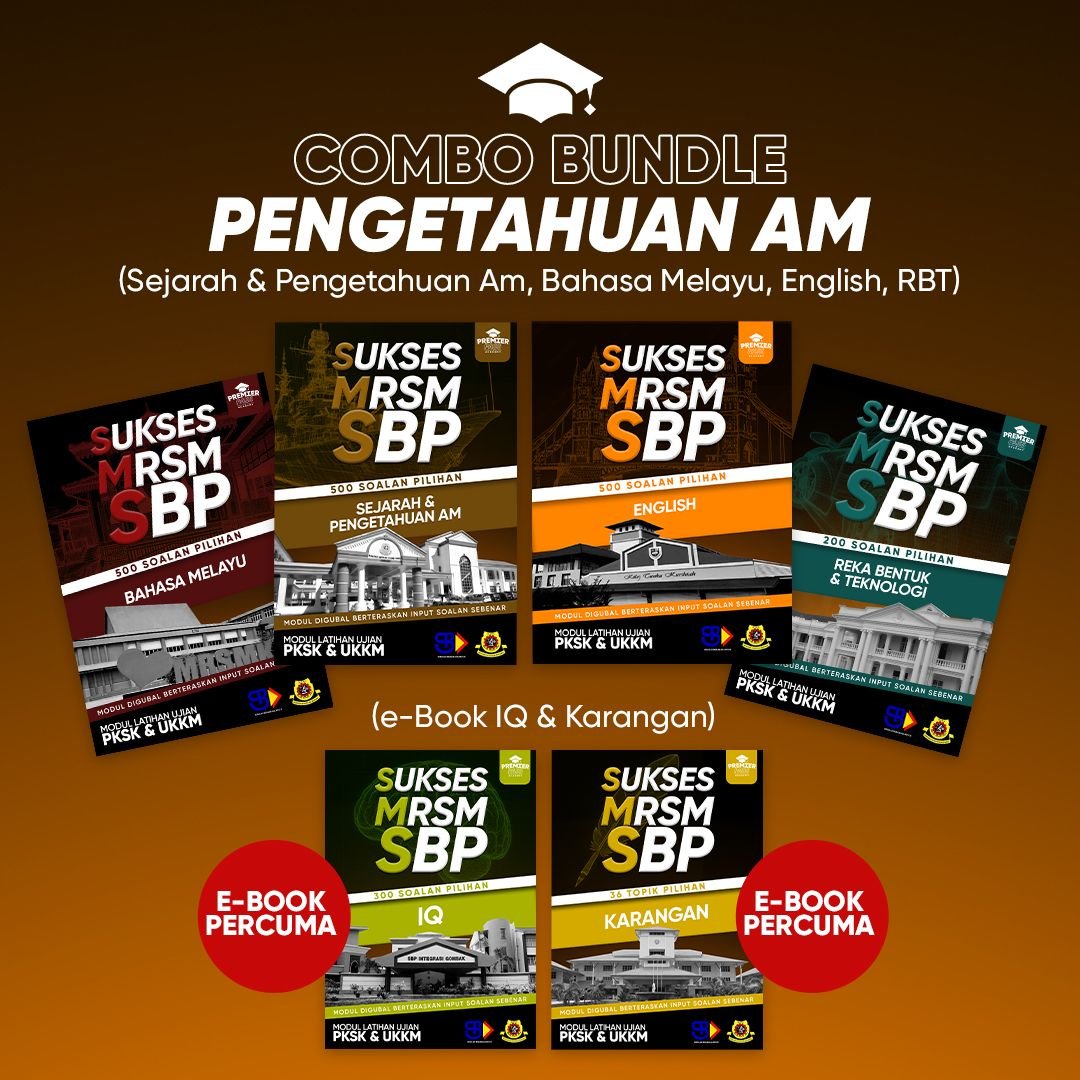 SUKSES MRSM SBP – BUNDLE SET TINGKATAN 3