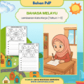 Lembaran kerja kata kerja untuk murid Tahun 1 hingga Tahun 3 oleh Safia Waheeda Amirudin