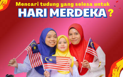Tudung Merdeka Si Comel – Kemas, Selesa & Patriotik