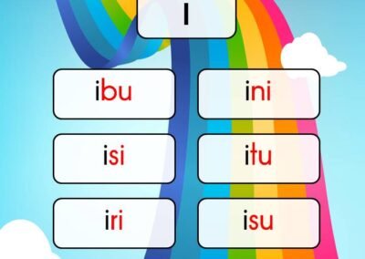 Perkataan mudah pola VKV dengan vokal 'i'.