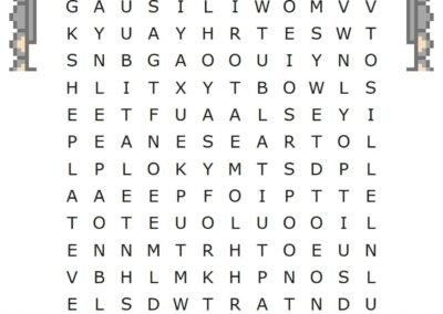 English spelling worksheet – cutlery and utensils crossword puzzle