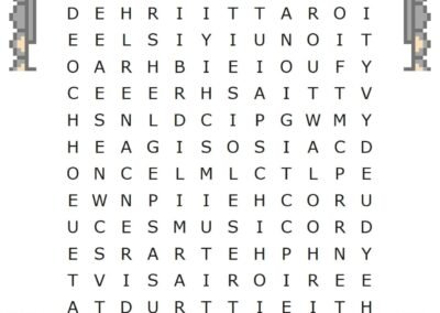 Year 4 English spelling worksheet – school subjects word puzzle