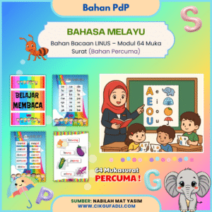 Poster bahan bacaan LINUS oleh Cikgu Nabilah Mat Yasim