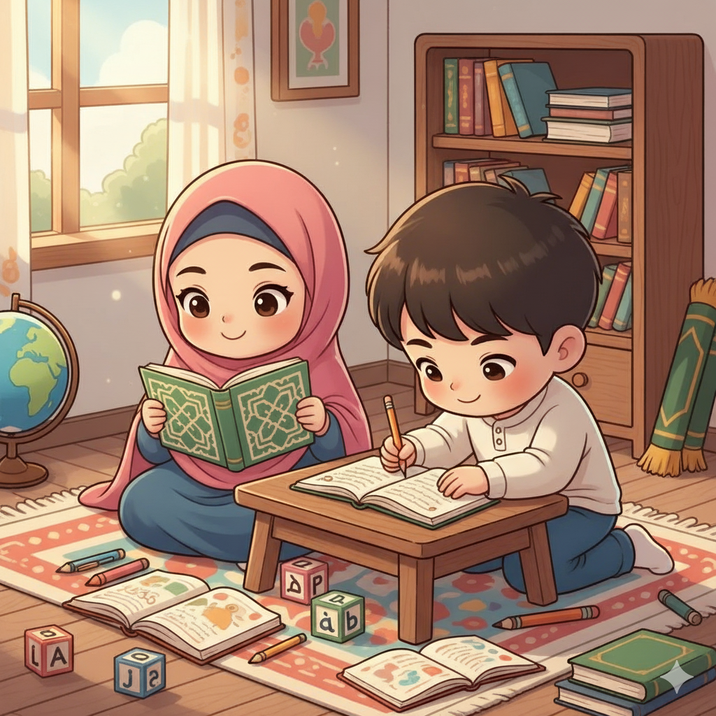 Poster promosi Koleksi Soalan Peperiksaan Akhir Tahun KAFA Tahun 1–5