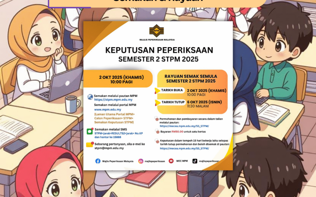 Keputusan STPM Semester 2, 2025 – Semakan & Rayuan