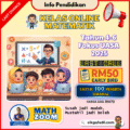 Poster promosi Kelas Matematik Online Tahun 4, 5 dan 6 bersama Cikgu Mohamad Hakim