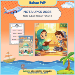 Poster nota subjek Akidah Tahun 3 percuma bergambar