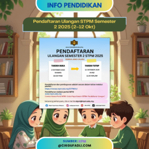 Hebahan rasmi MPM pendaftaran ulangan Semester 2 STPM 2025