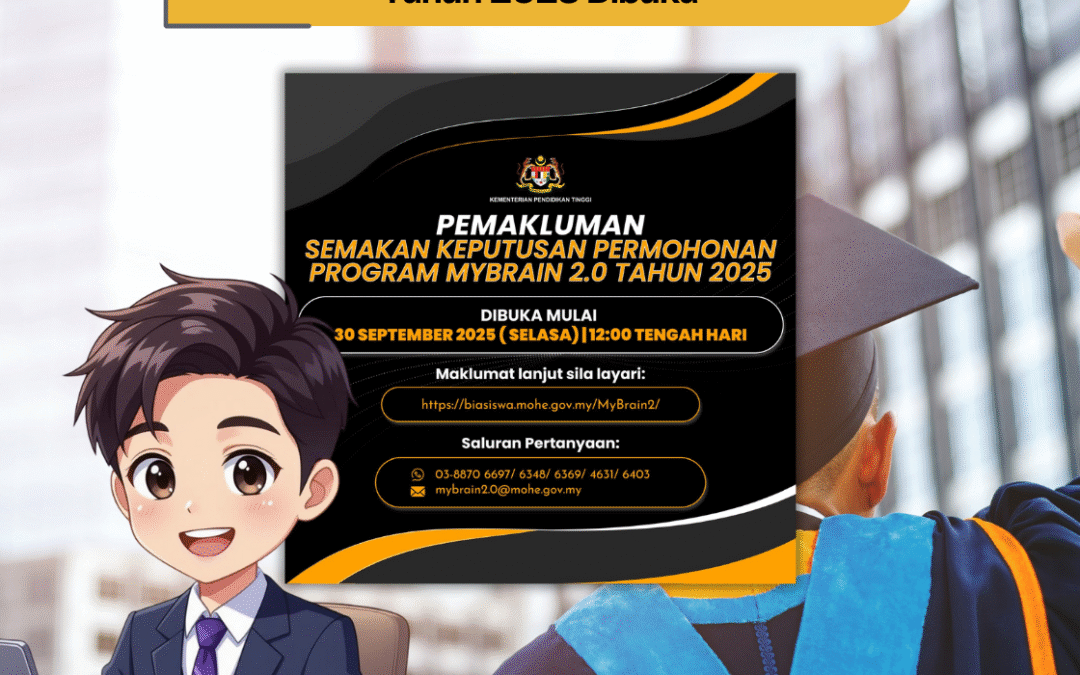 Semakan Keputusan MyBrain 2.0 Tahun 2025 Dibuka