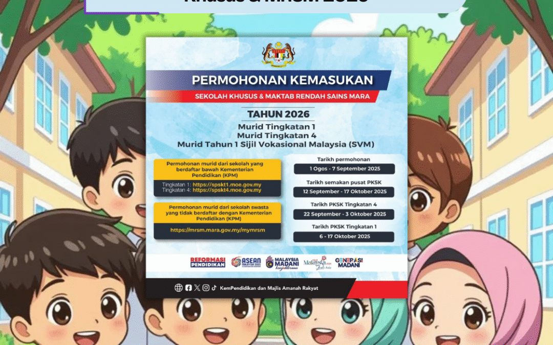 Permohonan Kemasukan Sekolah Khusus & MRSM 2026