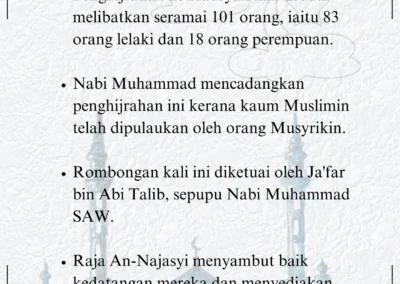 Sambungan Hijrah ke Habsyah Kali Kedua dan tokoh Ja’far bin Abi Talib