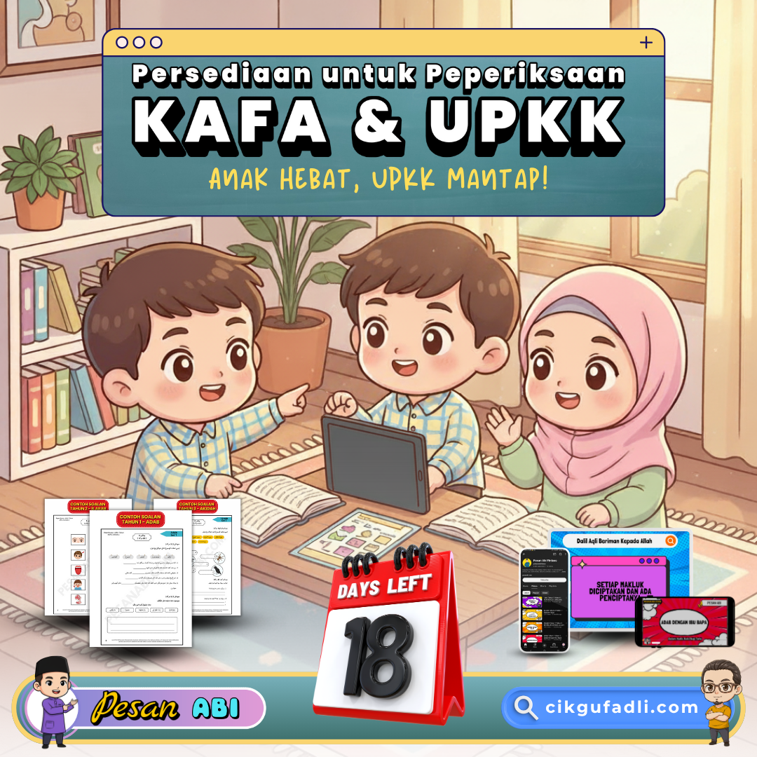 Video silibus KAFA interaktif untuk ulang kaji anak sebelum UPKK