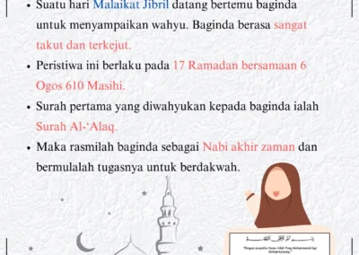 Sambungan kisah Wahyu Pertama dan turunnya Surah Al-Alaq