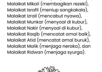 Murid KAFA melakukan latihan padanan nama dan tugas malaikat