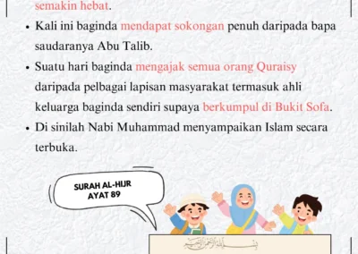 Dakwah Rasulullah SAW di Bukit Sofa dan sokongan Abu Talib