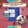 Poster rasmi KPM tentang pengurusan SPM 2025 dalam situasi bencana alam