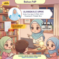 Poster kelas live Jawi UPKK bersama Ustazah Noor Azizah