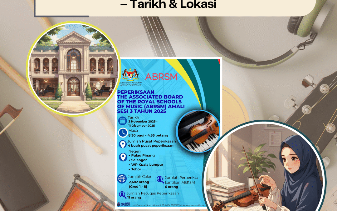 Peperiksaan ABRSM Amali Sesi 3 2025 – Tarikh & Lokasi