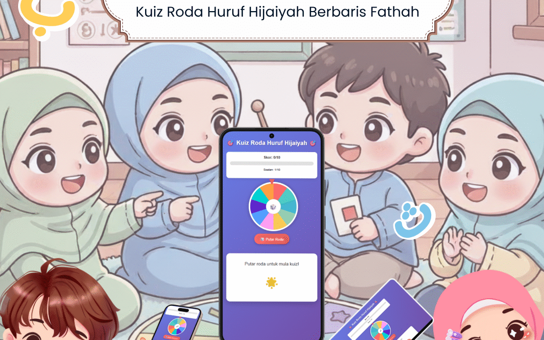 Kuiz Roda Huruf Hijaiyah Berbaris Fathah – BBM Nafsiah