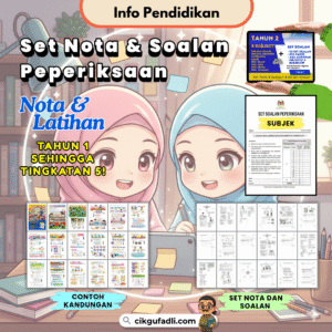 Set Nota dan Soalan Peperiksaan digital dari Academy Excella