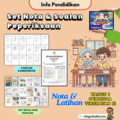Ilustrasi murid belajar dengan Nota Ringkas & Soalan Exam Academy Excella