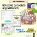 Chibi Muslim kids studying confidently with books and papers, representing Academy Excella learning set