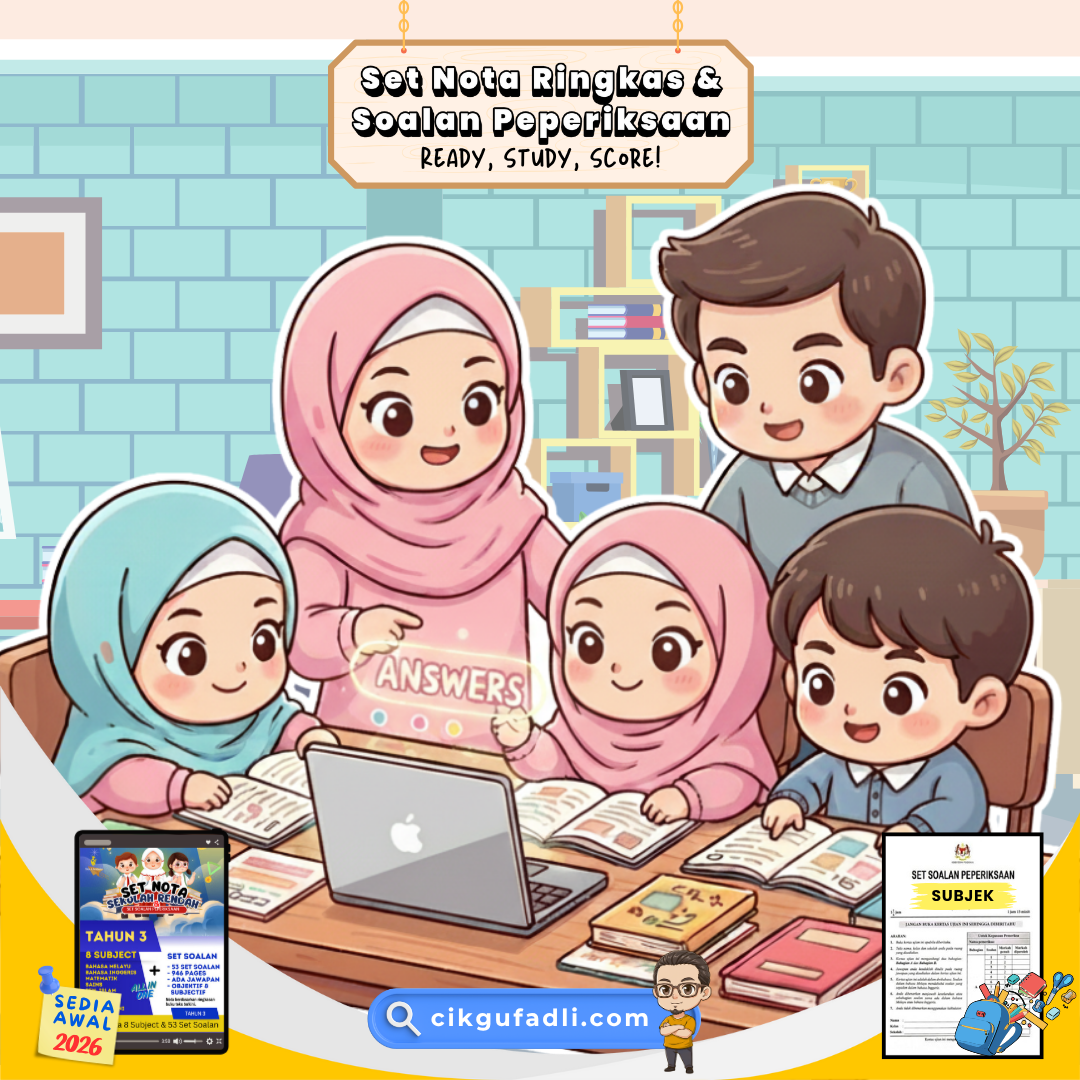 Bantu anak belajar dengan Set Soalan UASA & Nota Percuma Academy Excella