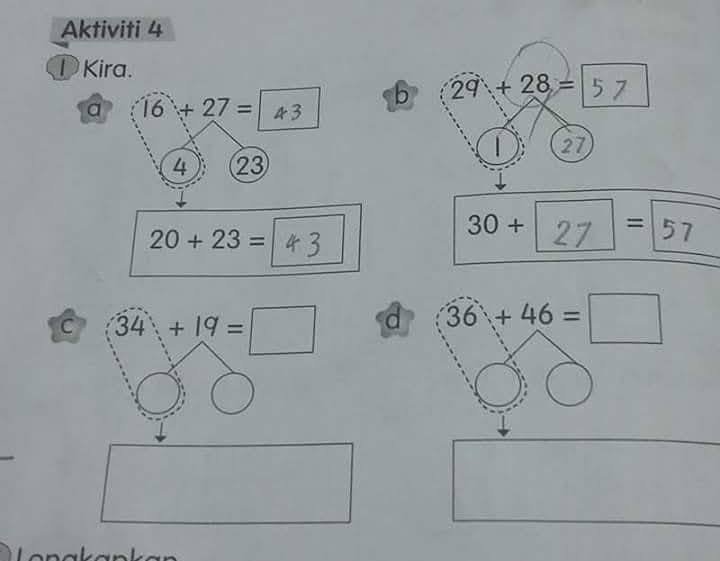 Untuk soalan ini, ia minta jadikan nombor depan tu jadi puluh untuk mudah congak. Untuk soalan ini, ia minta jadikan nombor depan tu jadi puluh untuk mudah congak.