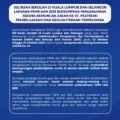 Infografik KPM mengumumkan 102 sekolah di KL dan Selangor akan melaksanakan PdPR/BDR dari 23 hingga 29 Oktober 2025 sempena Sidang Kemuncak ASEAN Ke-47.