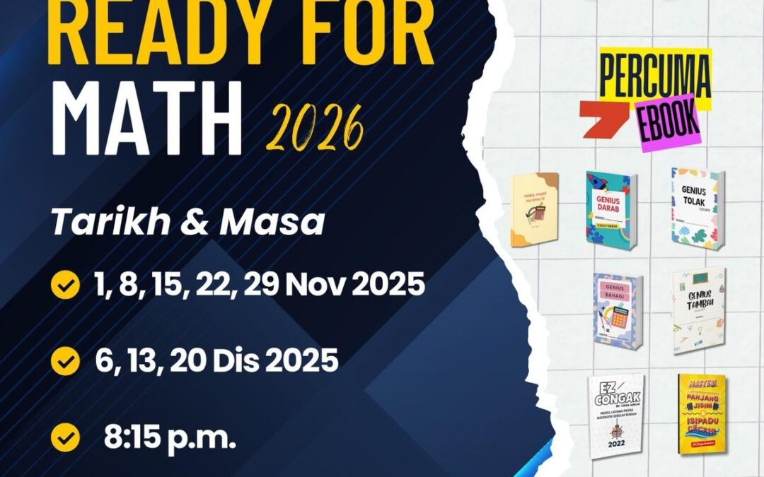 Ready For Math 2026 – Kelas Matematik Awal Dengan 7 eBook Percuma