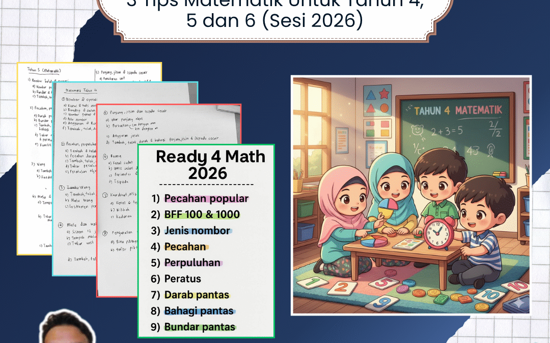 3 Tips Matematik Untuk Tahun 4, 5 dan 6 (Sesi 2026)